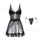  Thời trang váy ngủ 2 dây ren lưới xuyên thấu gợi cảm mẫu mới 