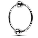  Vòng Khóa Dương Vật Dạng Inox Có Bi Chống Xuất Tinh Sớm 