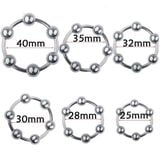  Vòng Khóa Dương Vật Dạng Inox Có Bi Chống Xuất Tinh Sớm 