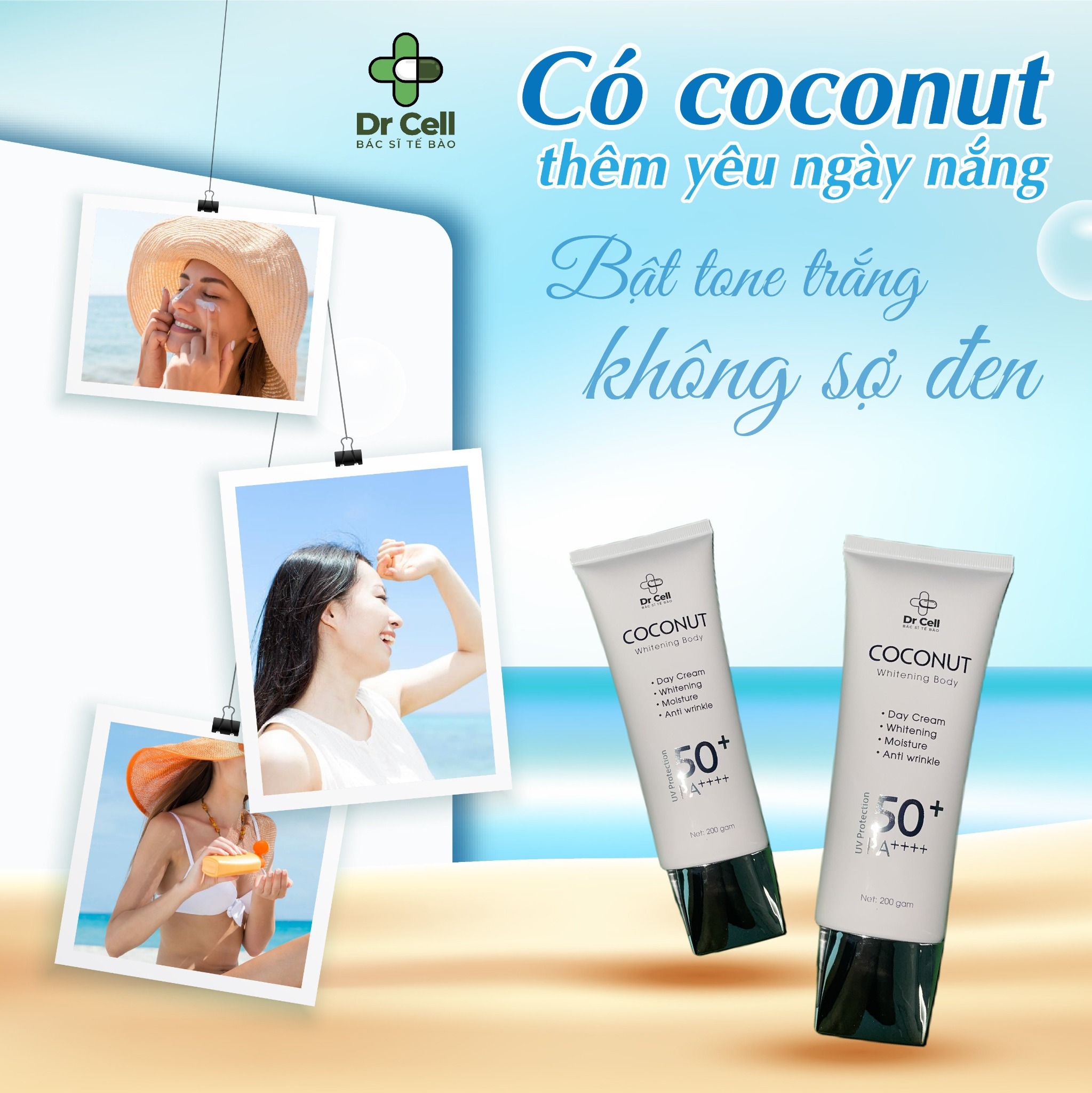 Sữa Chống Nắng Body Chiết Xuất Dầu Dừa Coconut Natural Spa – Mỹ phẩm Drcell