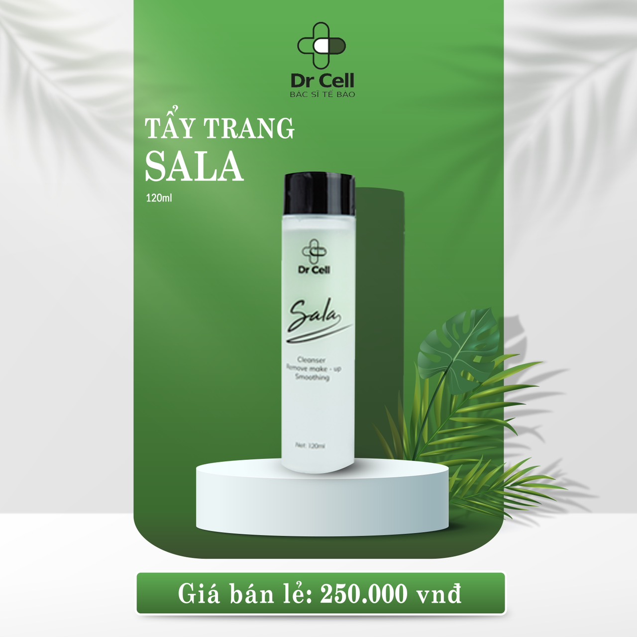 Tẩy trang 2 tầng Sala Dr Cell