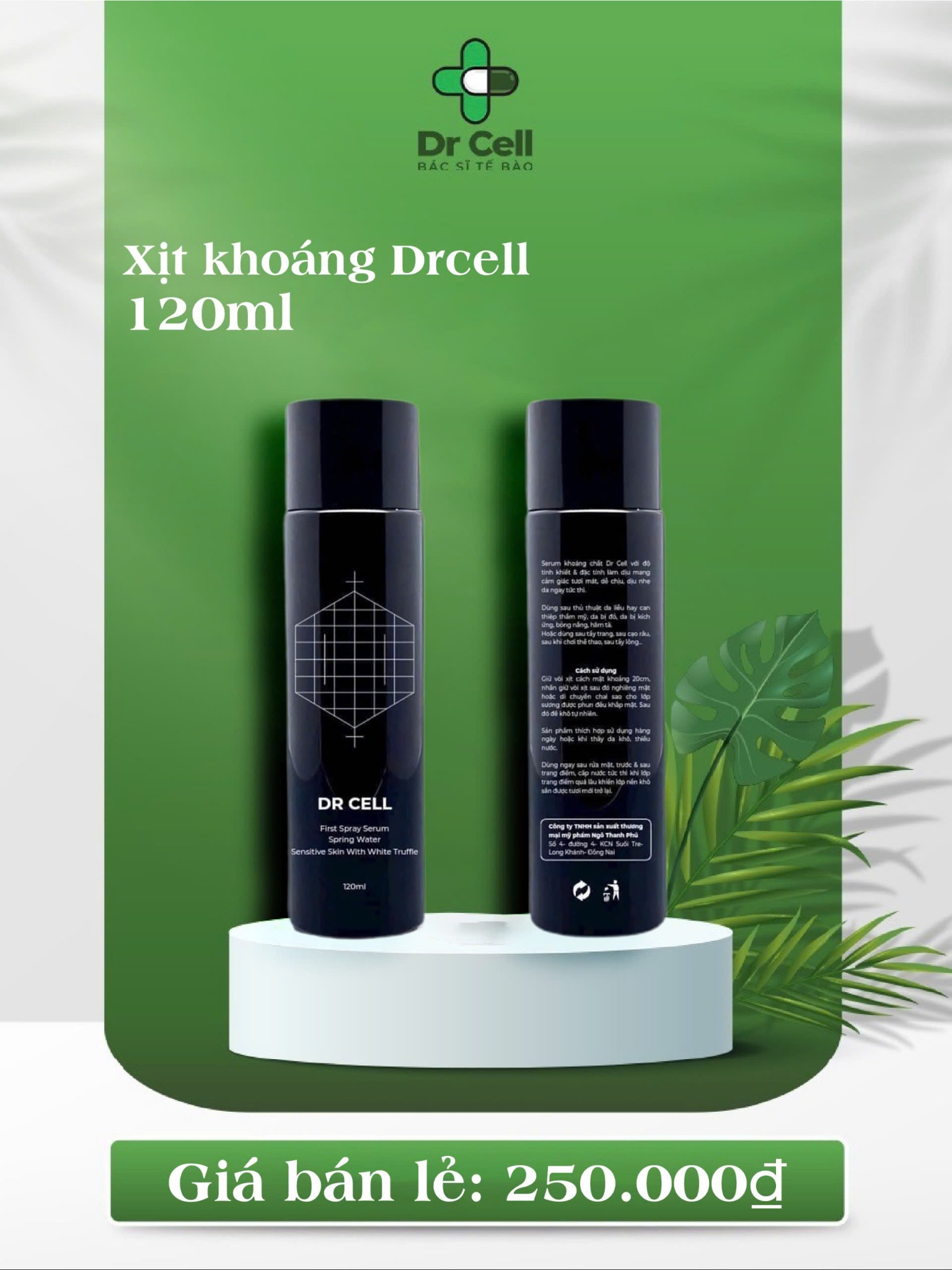 Xịt khoáng Dr Cell