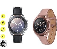 Samsung Galaxy Watch3 LTE 41mm viền thép  dây da-chính hãng(E sim)