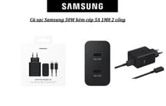 Bộ sạc samsung 50w 2 cổng typec EP-T5020-Chính hãng