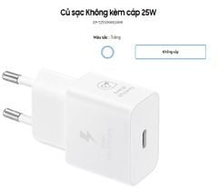 Bộ sạc 25w samsung galaxy S21 Fe chính hãng