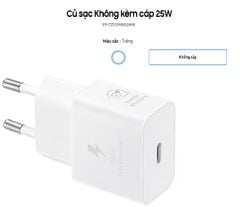 Củ sạc 25w samsung Galaxy S25/S25+/S25 ultra  Hàng Chính hãng