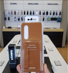 Bao da Samsung Galaxy Z Fold 3 5G Leather Flip Cover-Hàng chính hãng