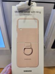 Ốp lưng Samsung Galaxy Z Flip 4 - Silicone Cover With Ring - Hàng chính hãng