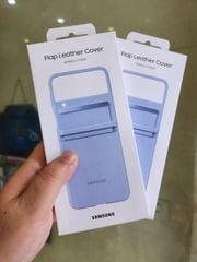 Ốp lưng Samsung Galaxy Z Flip4 Flap Leather Cover-Chính hãng