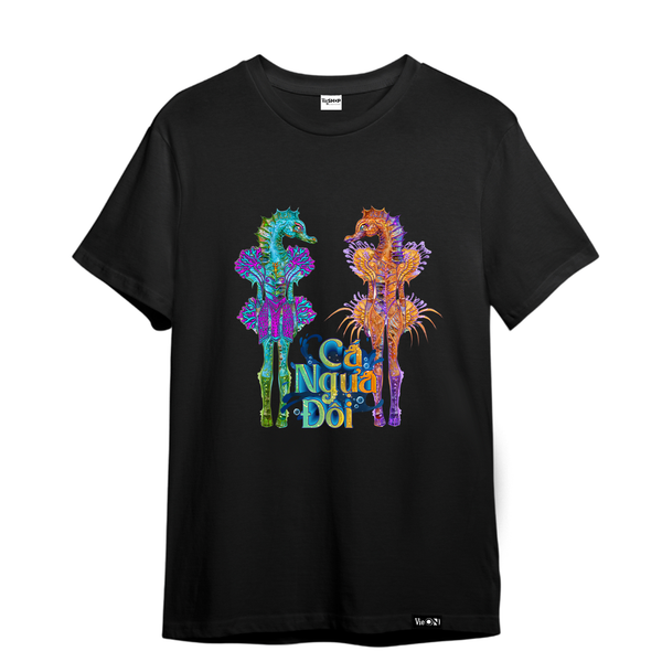 The Masked Singer Black T-shirt / Cá Ngựa Đôi