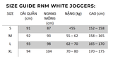 RNM White Joggers