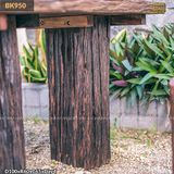 Bàn ghế đôn gỗ lũa