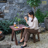 Bàn ghế cafe/sân vườn (gỗ tàu thuyền)