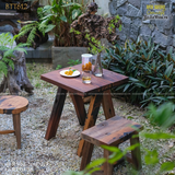 Bàn ghế cafe/sân vườn (gỗ tàu thuyền)