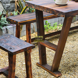 Bàn sân vườn/BÀN ĂN (gỗ tàu thuyền)