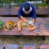 Bàn sân vườn/BÀN ĂN (gỗ tàu thuyền)