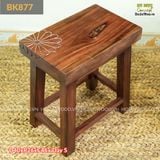 Ghế gỗ khắc hoa cúc