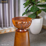 Concept Kệ console, đôn gỗ hoa sen