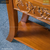 Concept Kệ console, đôn gỗ hoa sen