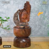 Đôn gỗ nguyên khối tạo hình