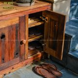 Tủ giày gỗ reclaimed