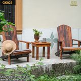 Bộ bàn ghế duyên dáng đa công năng (gỗ tàu thuyền)