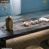 Bàn trà dài gỗ tàu thuyền