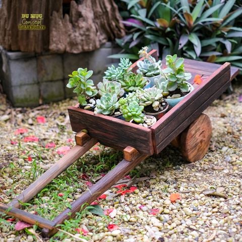 Mô hình xe bò chở hoa