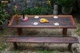 Bàn dài, ghế băng sân vườn (gỗ tàu thuyền)