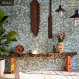 Kệ console điêu khắc hoa văn đương đại