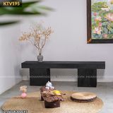 Kệ console nguyên khối sắc đen quyền lực