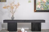 Kệ console nguyên khối sắc đen quyền lực