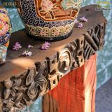 Kệ console điêu khắc hoa văn đương đại