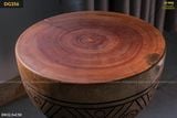 Đôn gỗ điêu khắc hoa văn