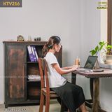 Tủ gỗ reclaimed trang trí - Tủ hồ sơ văn phòng