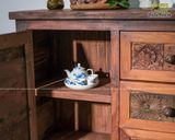 Tủ gỗ decor điêu khắc