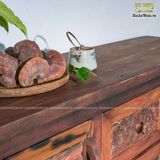 Tủ gỗ decor điêu khắc