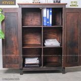 Tủ gỗ reclaimed trang trí - Tủ hồ sơ văn phòng
