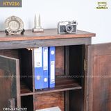 Tủ gỗ reclaimed trang trí - Tủ hồ sơ văn phòng