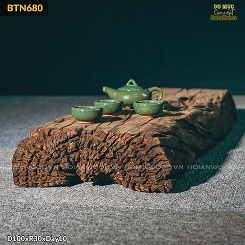 BÀN TRÀ BỆT LŨA phong cách Wabi-sabi