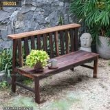 Ghế băng tựa lưng gỗ tàu thuyền