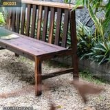 Ghế băng tựa lưng gỗ tàu thuyền