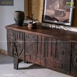 Tủ gỗ decor phong cách