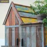 Tủ gỗ đựng đồ dùng làm vườn