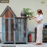 Tủ gỗ đựng đồ dùng làm vườn