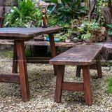 Bàn ghế sân vườn (gỗ tàu thuyền)