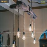 Đèn trần gỗ tàu thuyền