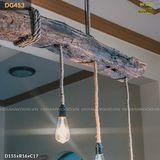 Đèn trần gỗ tàu thuyền