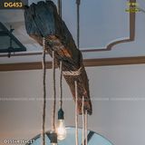 Đèn trần gỗ tàu thuyền