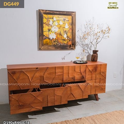 Tủ gỗ decor phong cách hiện đại